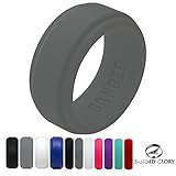 Silicone Wedding Rings Wedding Bands for Active Men and Women, Fitness, Engineers, Sports, Weightlifting | Comfortable Fit, Skin Safe, Non-Toxic Soft Rubber Wedding Rings