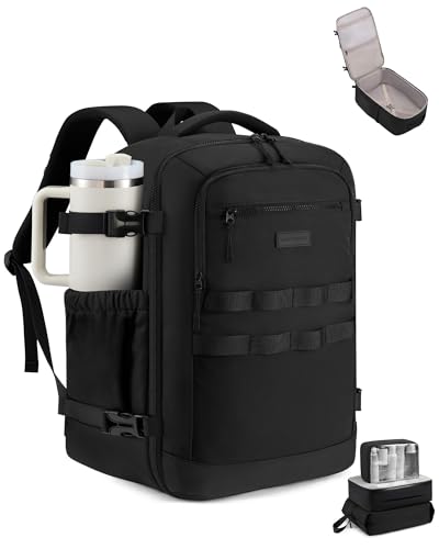 Photo 1 of LOVEVOOK 50L Travel Backpack for Women & Men, TSA Approved Carry On Backpack with 3 Packing Cubes, Waterproof Personal Item Bag Fits 17" Laptop, Weekender Essentials Overnight Backpack for Trip