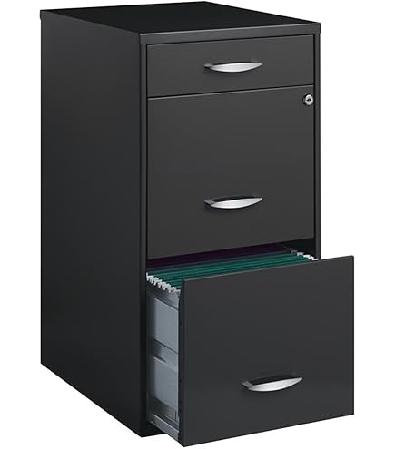 thumbnail image 2 of Office Dimensions 20 Inch Deep Metal Mobile Pedestal File 2 Drawer Box 2 of 12