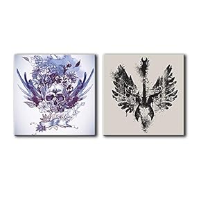 Rock Roll Theme Print x 2 Panels