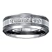 Mens 1/5ct Diamond Wedding Band in Tungsten Carbide