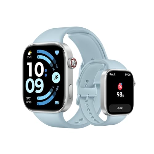 XIAOMI Redmi Watch 6, Smartwatch für Damen und Herren, 2.07'' AMOLED, Fitnesstracker mit Herzfrequenz-/Schlaf-/Stressüberwachung, 150+ Sportmodi, 24 Tage Akkulaufzeit, 5ATM, GPS, Android&iOS, Blue