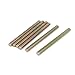 uxcell 1.25mm Pitch M8 x 100mm Male Threaded Rod Bar Bronze Tone 6Pcs