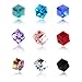 Henslow Wine Glass Charms Crystal Set of 9, Magnetic Wine Glass Charms for Stemless Glasses, Glass Identifiers, Drink Markers, Wine Glass Tags, Wine Glass Markers Magnetic