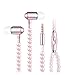 Cuitan In Ear Earphone For Apple For Android, 3.5mm Stereo Women Pearl Necklace Wired Headphone Headset Earbuds Earphones for iPhone iPad iPod Samsung Nokia LG Sony Huawei HTC MP3 Players etc - Pink