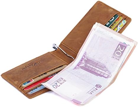 iYang Leather Magnet Money Clip Wallet for Men Credit Card Case Holder & Id Case Slim Wallet