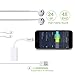 iPhone 8 Adapter & Splitter, KUPPET Dual Lightning Headphone Audio & Charge Adapter for iPhone 7 / 7 Plus, iPhone 8 / 8 Plus, iPhone X