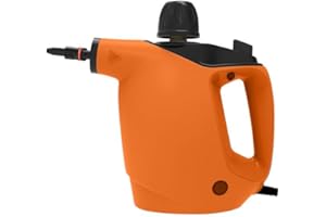 TICYACK Handheld Steam Cleaner, Steam Cleaner with 16 PCS Accessory & Safety Lock, 500ML Large Natural Surface Steam for Cleaning, Multipurpose Steam Cleaner for Home, Car, Bathroom, Grease(Sun orange)