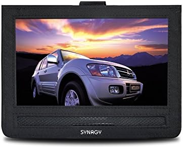 SYNAGY Car Headrest Mount Holder for 9" ~ 9.5" Swivel & Flip Style Portable DVD Player