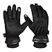 OZERO Heated Gloves Winter Waterproof Touchscreen Elastic Cuff Windproof Insulated for Driving/Motorcycle/Snow Ski/Hiking/Hunting Thermal Christmas Gifts for Men Dad (X-Large,Black)