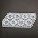 Hacloser 8Pcs Ring Silicone Mold Assorted Sizes Resin Casting Mold Jewelry Making Tool US Size 5-12