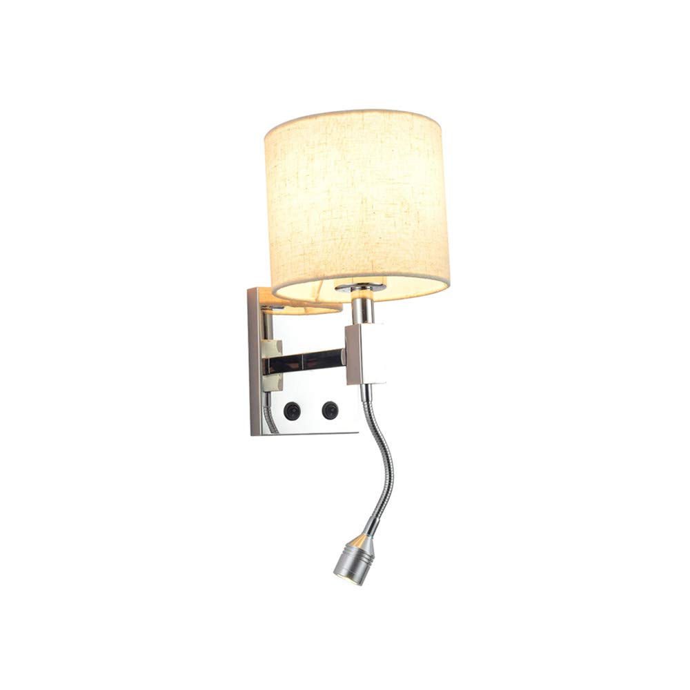 Spot LED Orientable ZMH - Fassung GU10, 360° Rotatif, Pour Montage Au Mur/plafond - Idéal Lecture, Chevet, éclairage D'ambiance