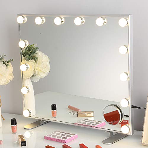 FENCHILIN Lighted Makeup Mirror Hollywood Mirror Vanity Makeup Mirror