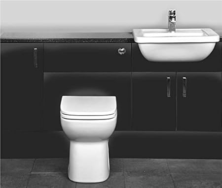 Gloss Black Fitted Bathroom Furniture Cupboards 1500mm Basin Sink