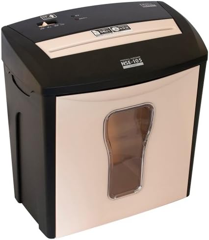 ナカバヤシ シュレッダー 家庭用 電動 クロスカット ベージュ Nse 105be