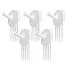 HOTLISTOR Reusable Multipurpose Piggy Cubicle Wall Hooks 5PCS 10PCS Decorative Pin Stick Hooks Office Partition Panel Hanger Home Kitchen