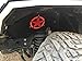 MAIKER Compatible with Front Inner Fender Liners w/Light 2007-2017 Wrangler JK 4WD Five Star logo Lightweight Aluminum Design Black