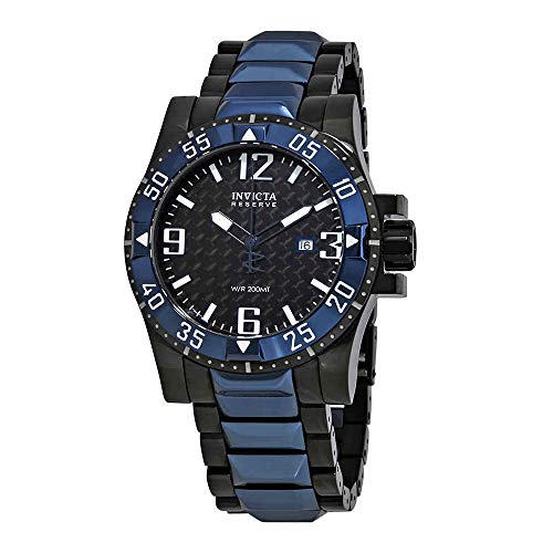 Invicta Men's 'Reserve' Quartz Stainless Steel Casual Watch, Color:Black (Model: 25064)
