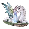Pacific Giftware Fairy Princess with Unicorn Statue Meadow Flowers Fairyland Legends Collection