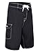 Nonwe Men's Summer Swimming Wear Board Shorts Casual Beach Shorts Black 36