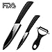 Aicok Ceramic Knife Set 3 Pieces, Ceramic Knife Healthy and Sharper than Stainless Knife, Aristocratic Knife Mirror Gloss
