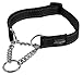 Reflective Nylon Choke Collar; Slip Show Obedience Training Gentle Choker for Extra Large Dogs, Black
