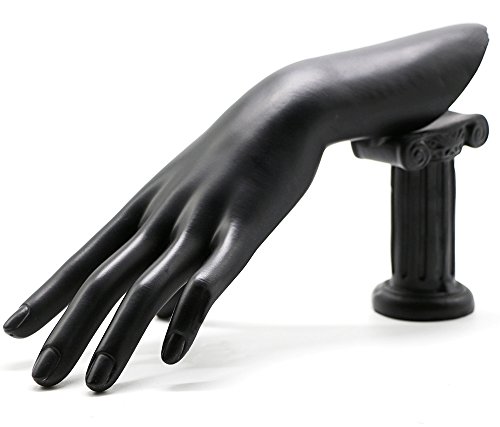 Bracelet Jewelry Display Stand Holder Hand Form Resin Ring Display Stand Rack for Jewelry or Home Organization, (Black) - Thumbnail 7