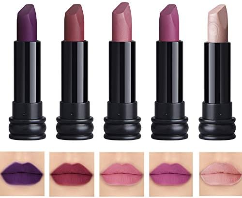 5PCS Matte Lipstick Set Matte Silky Velvet Waterproof Lipstick Lasting Non-stick Cup Lipstick (3)