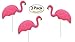 Pink Flamingo Lawn Ornaments - Plastic Pink Flamingos (3) Charity - Flamingo Decor