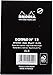 Rhodia Head Stapled Pad, No12 A7+, Dot - Black