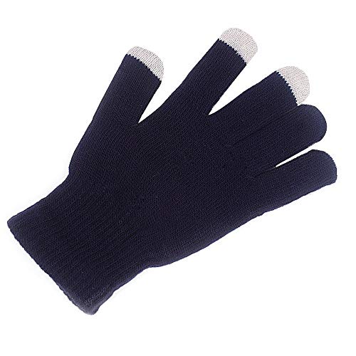 Pausseo Men Women Winter Cashmere Knit Touchscreen Fingers Boys Male Girls Female Lady Warm Fleece Thicken Lovely Outdoor Mittens Students Knitted Wool Casual Solid Color Play Snow Glove