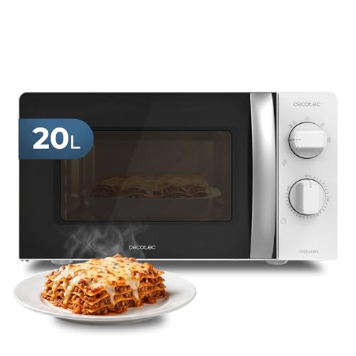 Microondas 20L Proclean 2010 Wave. 700 W de Potencia, 20L de Capacidad, Tecnología 3DWave, Modo Descongelación, 6 Niveles de Potencia, Temporizador 30 mins, Diseño Compacto