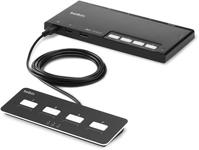 Belkin -BA-4 Secure Modular KVM Switch 4 Port Dual Monitor NIAP 4.0