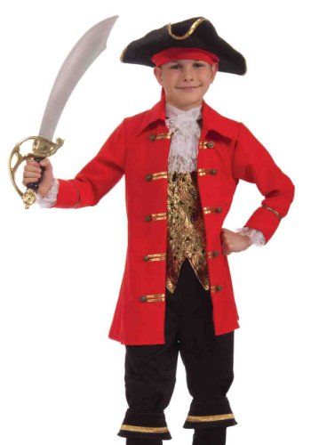 Deluxe Designer Collection Captain Cutlass Costume, Child Small
