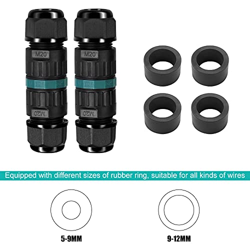 Kabelverbinder Wasserdicht IP68 - Kabelverbinder Wasserdicht 3-polig Erdkabel Verbindungsmuffe für Ø5-12 mm… – Bild 8