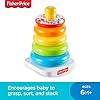 Fisher-Price FHC92 Rock-A-Stack, Baby Educational Stacking Toy Rings, Suitable for 6 Months Plus