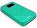 Galaxy S7 Case, Bastex Teal Hidden Back Mirror Wallet Case with Stand Feature and Card Holder for Samsung Galaxy S7 G930