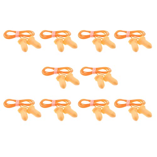 アンチノイズイヤープラグ 聴覚保護イヤープラグ 耳栓 睡眠 特価品コーナー 仕事 10ペア コード付 コンサート 旅行