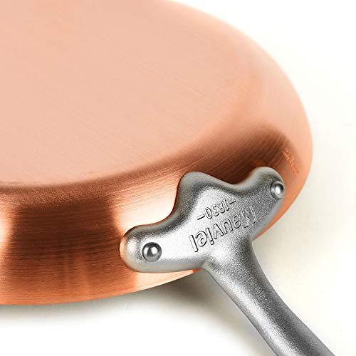 Mauviel 2.5mm Brushed Copper Cookware Set, 9 Piece Made in France