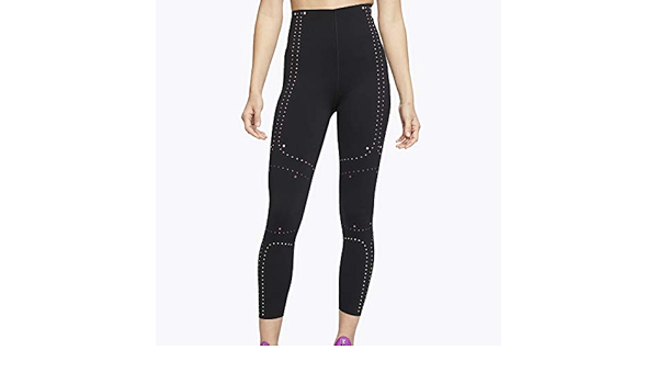 nike neon stud training tights