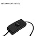 MEILI Led Light Strip Power Supply AC Adapter with On/Off Switch, Output 12V DC, 3A Max, 36 Watt MaxCharger