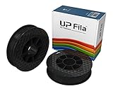 UP Fila C-22-02 PLA Plastic Filament, Black, 2 x 500 g Rolls (Pack of 2)