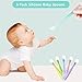 Stay Put Suction Bowl, Baby Bowls for Toddlers with Snap Tight Lids, Spill Proof Baby Feeding Bowls Gift Set of 3 Count, and 5-Pack Soft Tip Silicone Baby Spoons -BPA Free