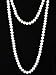 Vijiv 66 inch 8mm Bead Glass Pearl 1920s Flapper Necklace Great Gatsby Party Accessories Beige White Length - 66 inch Size - 8mm