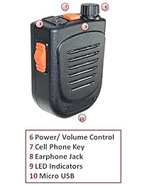 nextav bth 500 Bluetooth altavoz inalámbrico Mic ptt para Android iPhone Zello App