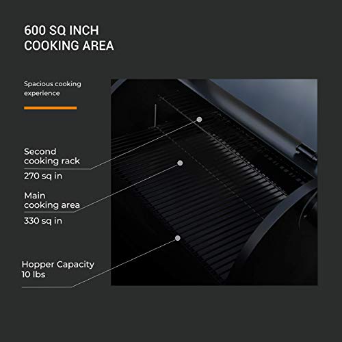 Z GRILLS ZPG-6002B 2020 New Model Wood Pellet Grill & Smoker, 6 in 1 BBQ Grill Auto Temperature Control, Bronze & Black