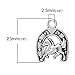 JGFinds Horse Charm Pendants for Equestrian Jewelry Making, 40 Pack (20 of Each)