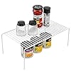iPEGTOP-Cupboard-Organiser-Cabinet-Shelf-Rustproof-Stainless-Steel-Home-and-Kitchen-Storage-Shelf-Wire-Rack-for-Kitchen-Cabinets-Dish-Drainer-Pantry-Countertops-Fridge-Food-and-Utensils-White iPEGTOP 2 Pack Large (40 x 24 cm) Freezer Cabinet Storage Shelf Rack, Rustproof Stainless Steel Kitchen Organizer Space…