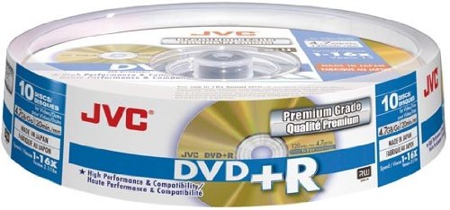 JVC Dvd+r 4.7GB VPR47 - Pack of 10