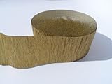 2 Rolls ELEGANT GOLD CREPE PAPER STREAMERS, 140 Feet Total, Made in USA